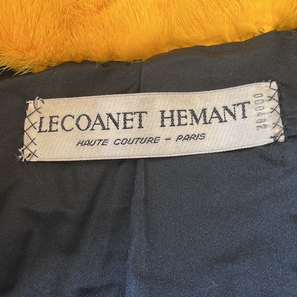 Rare, vintage, mink, and fox peplum coat from Paris by Lecoanet Hemant vintage - Picture 10 of 11